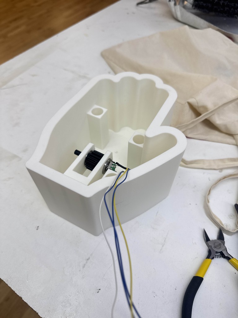 The assembled housing