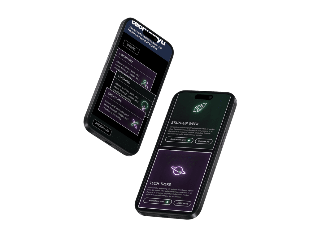 More of the redesigned website